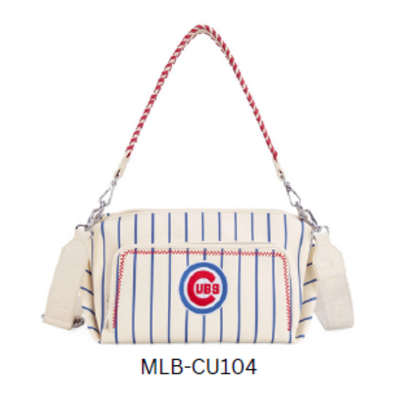 Chicago Cubs Montana West Faux Leather Shoulder Bag w/ Crossbody Strap