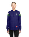 Hartford Yard Goats New Era Women's Shoulder Stripe Hoodie