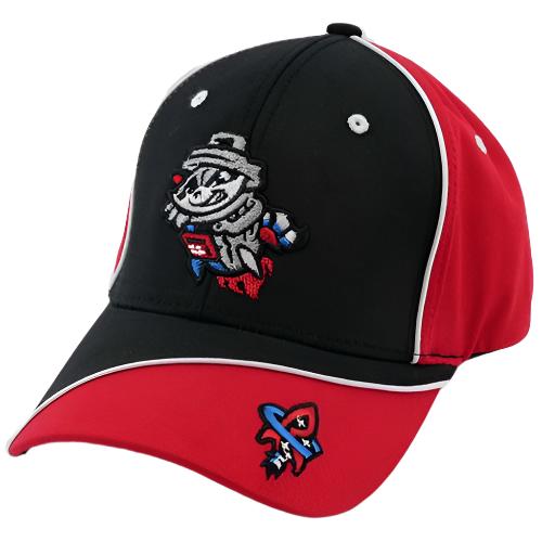 Youth Flex-Fit Stines Black/Red Primary Cap