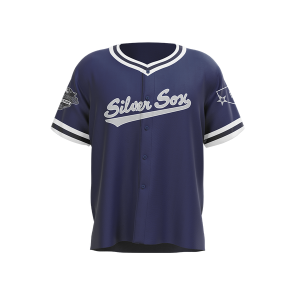 Silver Sox Men's Throwback Stitched Replica OT Sports Jersey