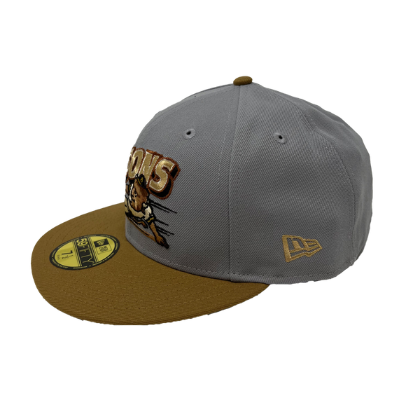 Buffalo Bisons Retro Slide Gray Wheat 5950 Cap