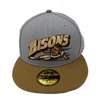 Buffalo Bisons Retro Slide Gray Wheat 5950 Cap