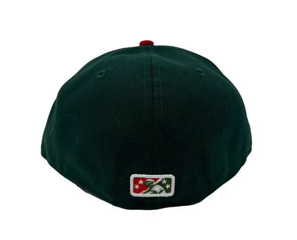 Buffalo Bisons Retro Slide Green Red 5950 Cap