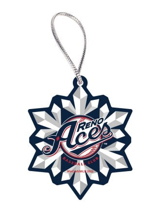 Reno Aces Snowflake Ornament