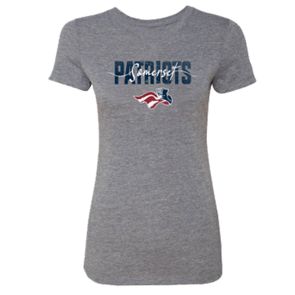 Somerset Patriots Women's Script Tee