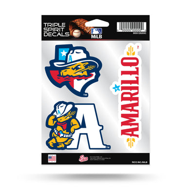 Amarillo Sod Poodles Triple Sticker Pack