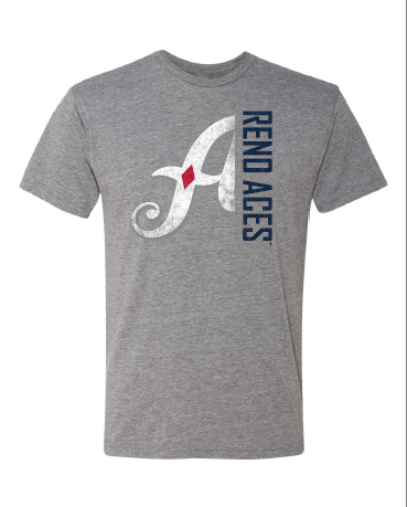 Reno Aces Grey Split-Screen Tee