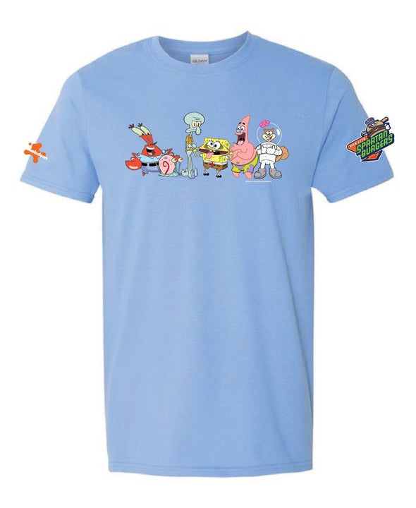 Youth Light Blue Spongebob Tee