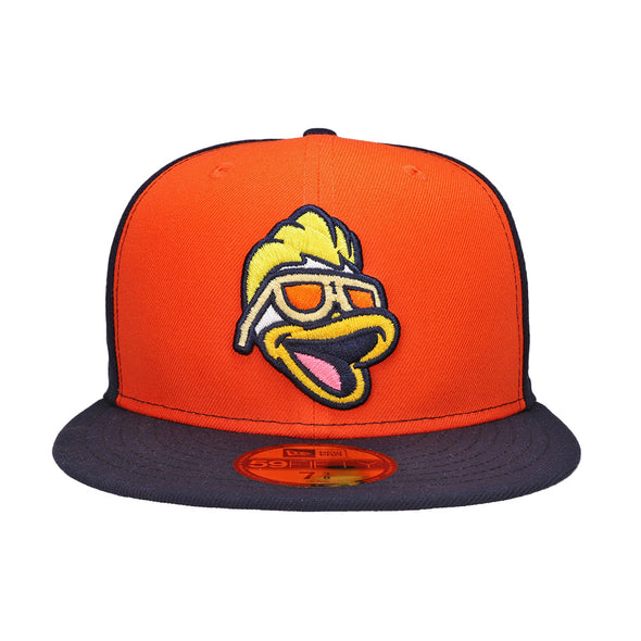 New Era Spruce Head Orange/Navy 59FIFTY Fitted Hat
