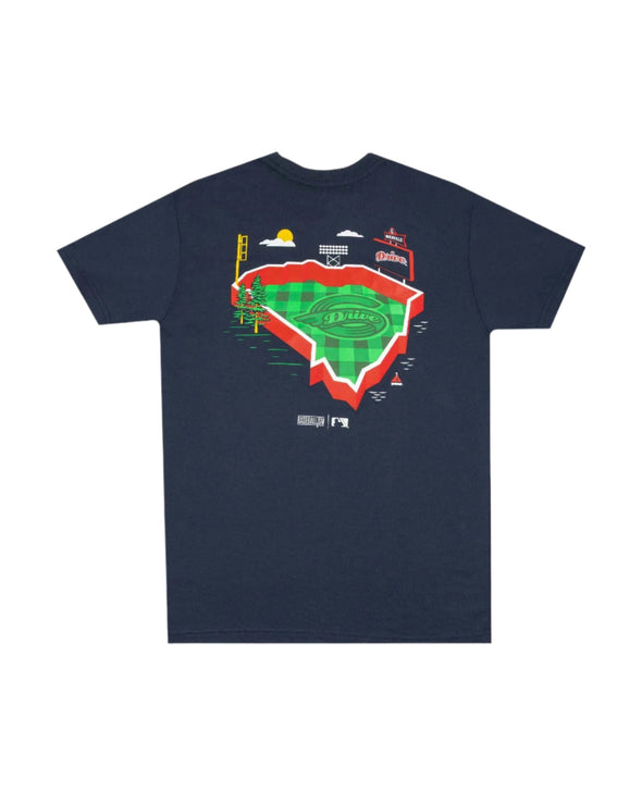 Greenville Drive X Baseballism Navy Stadium Tee