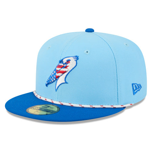 Myrtle Beach Pelicans New Era 2025 4th of July 59Fifty Cap