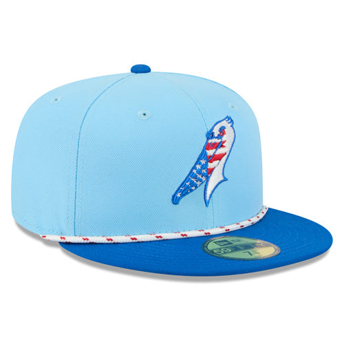 Myrtle Beach Pelicans New Era 2025 4th of July 59Fifty Cap