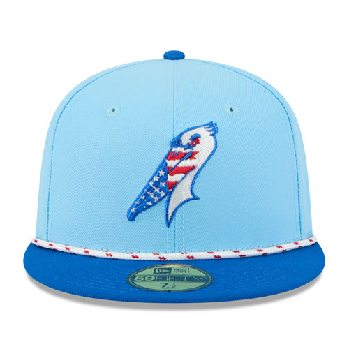 Myrtle Beach Pelicans New Era 2025 4th of July 59Fifty Cap