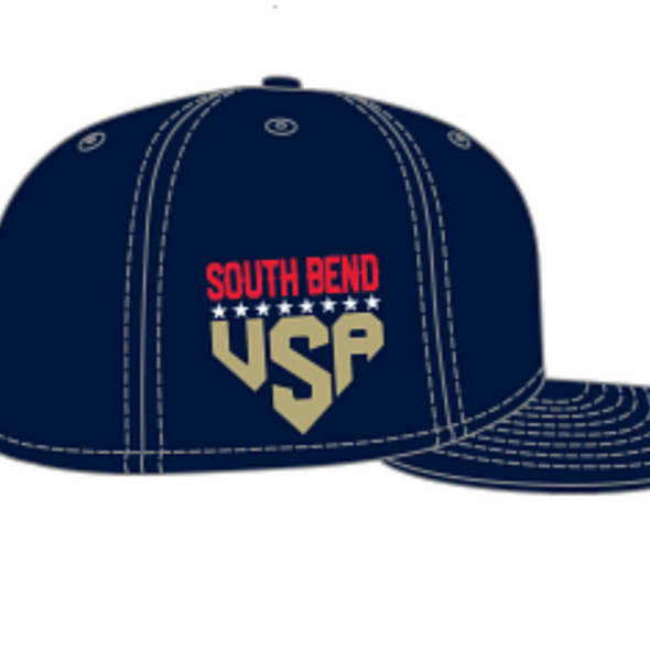 South Bend Cubs New Era 59Fifty Fitted Retired 2023 On Field Stars & Stripes Cap
