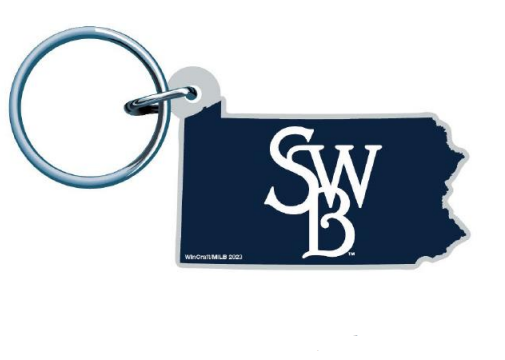 Scranton/Wilkes-Barre RailRiders RailRiders SWB State Keychain