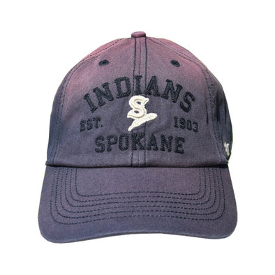 Spokane Indians Vintage Navy Dusted Steuben Adj Cap