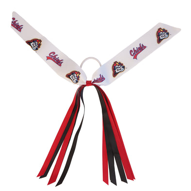 Peoria Chiefs Ponytail Bow Streamer