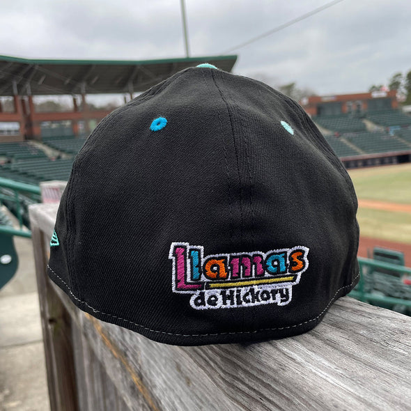 Hickory Crawdads New Era Llamas de Hickory 39Thirty Stretch Fit Cap