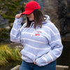 Spokane Indians Ladies Blue Striped Hoodie