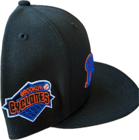 NEW ERA 5950 BLACK SCRIPT FITTED CAP