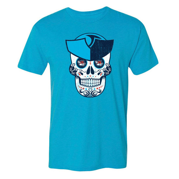 Somerset Patriots Men's Copa Turquoise Sugar Skull Tee