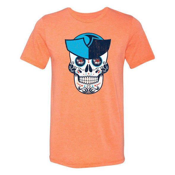 Somerset Patriots Men's Copa Orange Soft Style Sugar Skull Tee