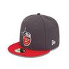 Fort Wayne TinCaps On-Field: 59FIFTY Alternate Charcoal/Gray Cap