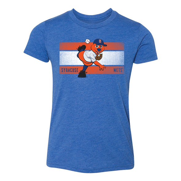 Syracuse Mets 108 Stitches Royal Scooch Youth Tee
