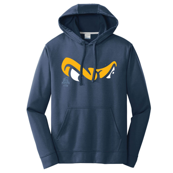 Toledo Mud Hens Navy Birdwatcher Performance Hooded Sweatshirt