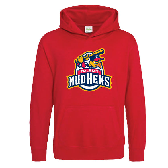 Toledo Mud Hens Red Official Logo Youth Hood