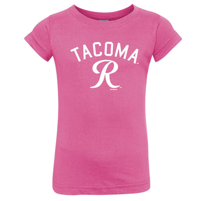 Tacoma Rainiers Girls Pink Tacoma R Tee