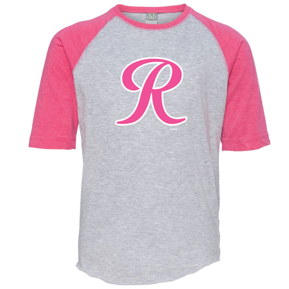 Tacoma Rainiers Toddler Pink R Raglan Tee