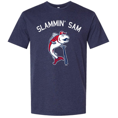 Tacoma Rainiers Navy Slammin' Sam Tee