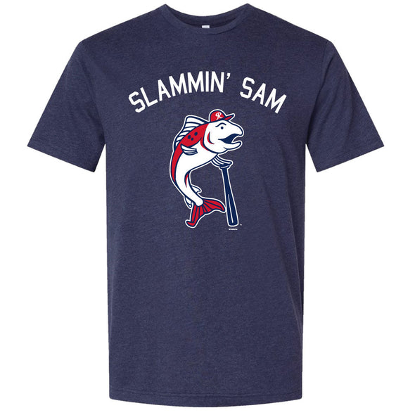 Tacoma Rainiers Navy Slammin' Sam Tee