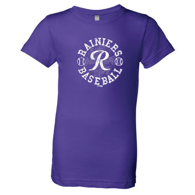 Tacoma Rainiers Girls Purple Zeb Tee
