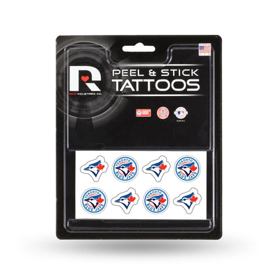 Toronto Blue Jays 8-Piece Peel n Stick Tattoo Set