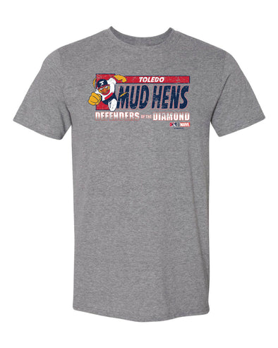 Toledo Mud Hens Marvel's Defenders of the Diamond Youth DOD T-Shirt