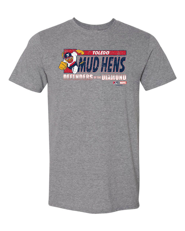 Toledo Mud Hens Marvel's Defenders of the Diamond Youth DOD T-Shirt