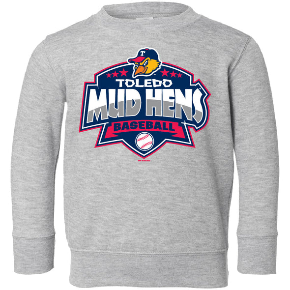 Toledo Mud Hens Toddler Masterpiece Crewneck Sweatshirt