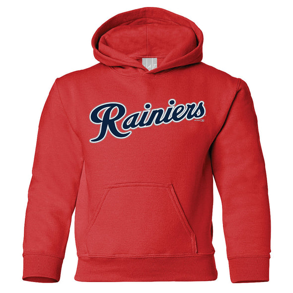 Tacoma Rainiers Youth Red Script Hood