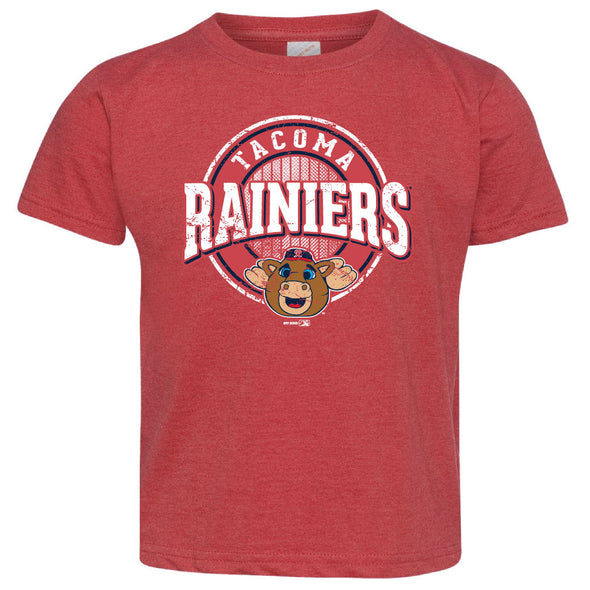 Tacoma Rainiers Toddler Red Vintage Rhubarb Tee