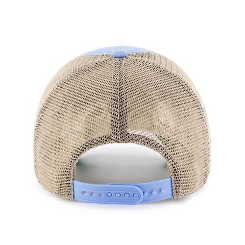 Myrtle Beach Pelicans 47 Brand Periwinkle Blue and Khaki Game Adjustable Trawler Cap