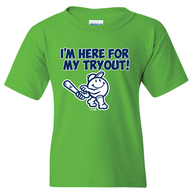 Worcester Red Sox Electric Green Youth Tryout Tee