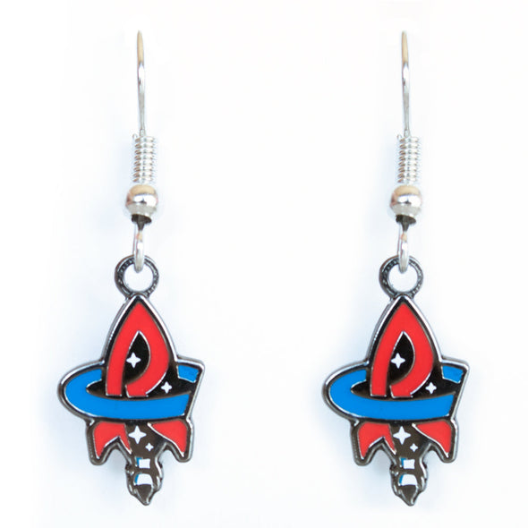 RC Tail Logo J-Hook Earrings