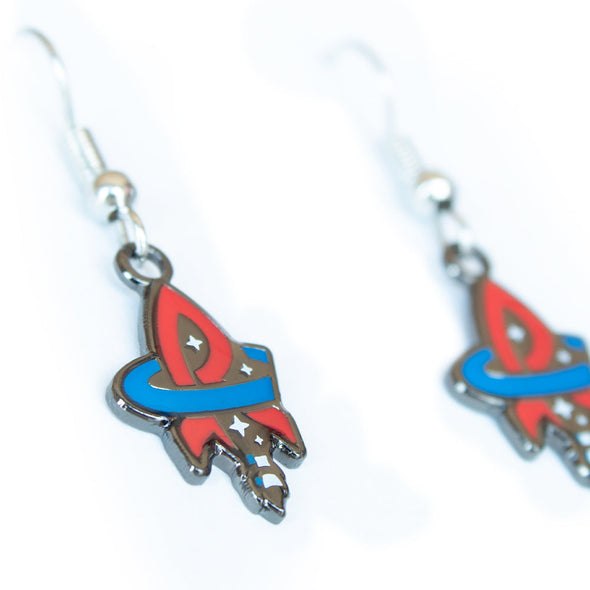 RC Tail Logo J-Hook Earrings