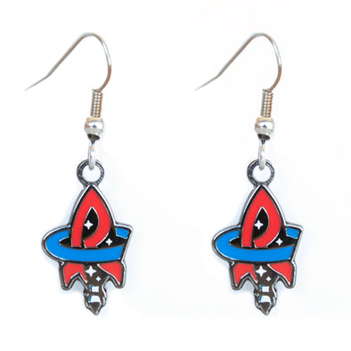 RC Tail Logo J-Hook Earrings