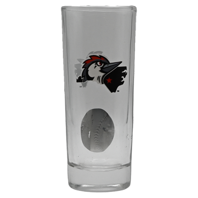 Fayetteville Woodpeckers Shooter Alt Logo Shot Glass