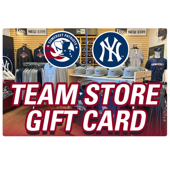 Somerset Patriots Ballpark Team Store (Merchandise Only) Physical Gift Card