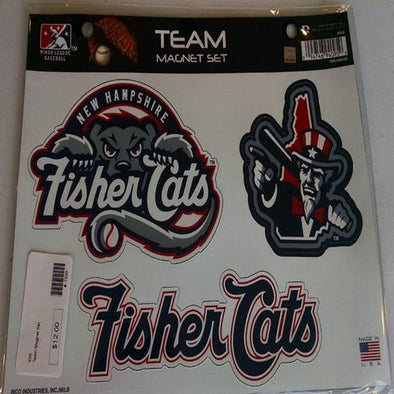 New Hampshire Fisher Cats Team Magnet Set
