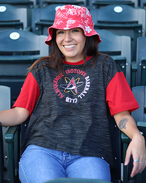 Albuquerque Isotopes Tee-Wmn Circle Crop Top